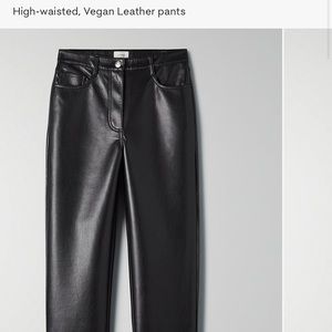 Aritzia Melina leather pants size 2